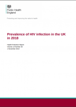 Prevalence of HIV infection in the UK in 2018: (Health Protection Report Volume 13 Number 39)